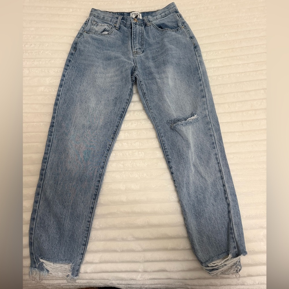 Insane Gene Classic Blue Distressed Women Jeans